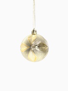 Ёлочные игрушки, шары новогодние, пластик, набор d=6 см, 6 шт. «Беата узоры» золотисто-красный - Фото 5