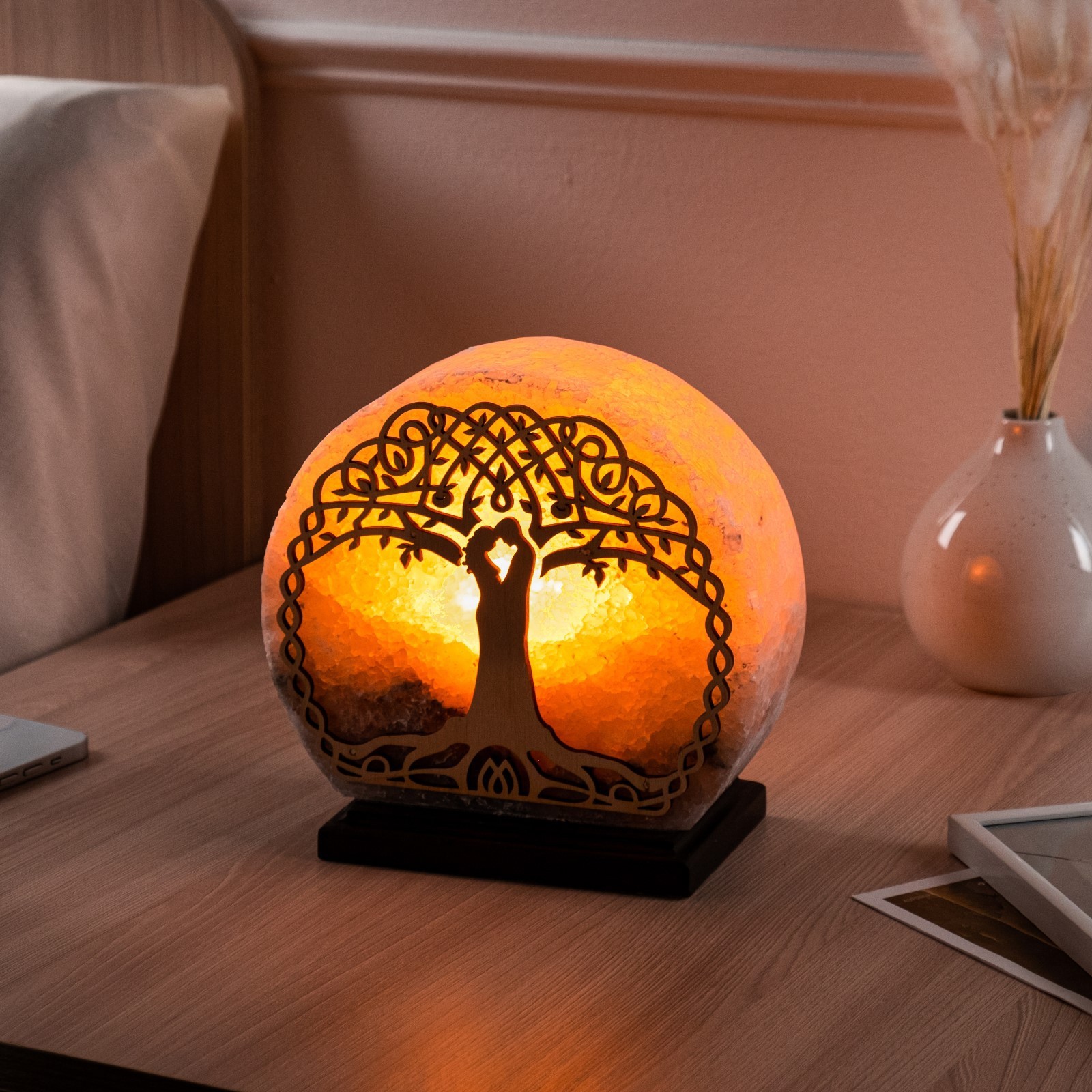 Разноцветные соляные лампы для цветотерапии