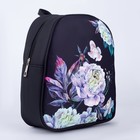 Рюкзак школьный молодёжный «Цветы», 27х10х23 см - Фото 5