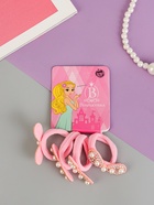 Резинки для волос «Лола», набор 4 шт., ушки, розовые (комплект 6 шт) - фото 49410697