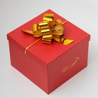 Подарочный бант - шар №3 металлик, цвет золото, для упаковки подарков - Фото 4