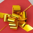 Подарочный бант - шар №3 металлик, цвет золото, для упаковки подарков - Фото 6