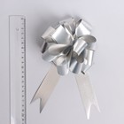 Бант-шар №3 металлик, цвет серебро - Фото 2
