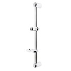 Душевая стойка ZEIN S01, с пластиковой мыльницей, поворотный держатель, сатин - Фото 3