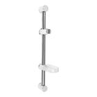 Душевая стойка ZEIN S02, с пластиковой прозрачной мыльницей и крепежом, сатин - Фото 2