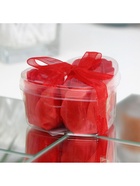 Мыльные розочки, красные, набор 3 шт., в коробке - Фото 5