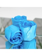 Мыльные розы, синие, набор 3 шт. - Фото 7