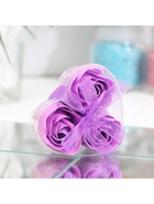 Мыльные розы, фиолетовые, набор 3 шт. - Фото 4