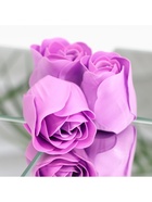 Мыльные розы, фиолетовые, набор 3 шт. - Фото 7