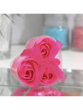 Мыльные розочки, фуксия, набор 3 шт. (комплект 2 шт)