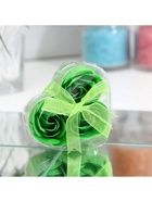 Мыльные розочки, зелёные, набор 3 шт., в коробке - Фото 4