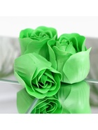 Мыльные розочки, зелёные, набор 3 шт., в коробке - Фото 7