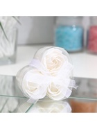 Мыльные розы, белые, набор 3 шт. - Фото 4