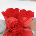 Мыльные розы, красные, набор 6 шт., в коробке - Фото 4