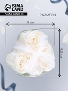 Мыльные розы, белые, набор 6 шт., в коробке - Фото 2