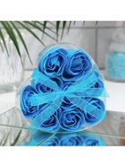 Мыльные розы, синие, набор 9 шт. - Фото 4