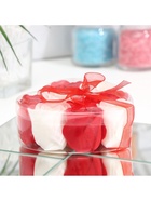 Мыльные розочки, красные и белые, набор 9 шт. - Фото 5