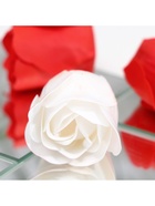 Мыльные розочки, красные и белые, набор 9 шт. - Фото 6