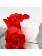 Мыльные розочки, красные и белые, набор 9 шт. - Фото 7