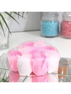 Мыльные розочки, розовые и белые, набор 9 шт. - Фото 5