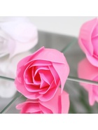 Мыльные розочки, розовые и белые, набор 9 шт. - Фото 6