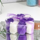 Мыльные розы, фиолетовые и белые, набор 9 шт. - Фото 2