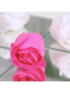 Мыльные розы, фуксия и белые, набор 9 шт. - Фото 6