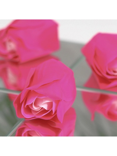 Мыльные розочки, розовая фуксия, набор 24 шт., в коробке
