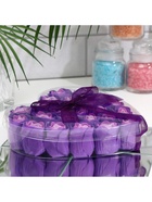 Мыльные розочки, фиолетово-белые, набор 24 шт., в коробке - Фото 5