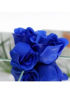 Мыльные розы и медвежонок, набор синий - Фото 9