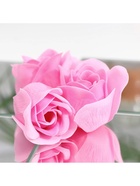 Мыльные розы и медвежонок, набор розовый - Фото 10