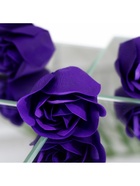 Мыльные розы и медвежонок, набор фиолетовый - Фото 12