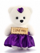 Мыльные розы и медвежонок, набор фиолетовый - Фото 16