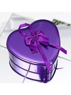 Мыльные розы и медвежонок, набор фиолетовый - Фото 5