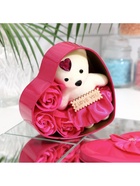 Мыльные розы и медвежонок, набор фуксия - Фото 6