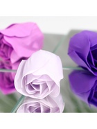 Мыльные розы, фиолетовые оттенки, набор 18 шт., в коробке - Фото 6