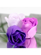 Мыльные розы, фиолетовые оттенки, набор 18 шт., в коробке - Фото 7