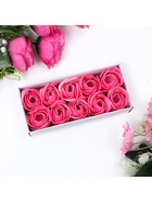 Мыльные розы, розовые, набор 10 шт. - Фото 12