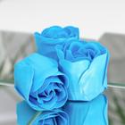 Мыльные розы, синие, набор 10 шт. - Фото 5