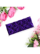 Мыльные розы, фиолетовые, набор 10 шт. - Фото 11