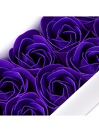 Мыльные розы, фиолетовые, набор 10 шт. - Фото 12