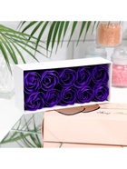 Мыльные розы, фиолетовые, набор 10 шт. - Фото 5