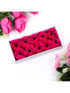 Мыльные розы, фуксия, набор 10 шт. - Фото 12