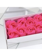 Мыльные розы, фуксия, набор 10 шт. - Фото 7