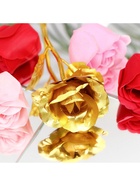 Подарочный набор из 12 красно-розовых мыльных роз с металлической розой - Фото 14