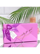 Подарочный набор из 12 красно-фиолетовых мыльных роз с металлической розой - Фото 14