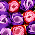 Мыльные розочки цветных оттенков и золотая роза, набор - Фото 3