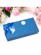 Подарочный набор из 12 красно-синих мыльных роз с металлической розой - Фото 5