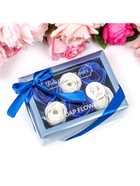 Мыльные розы, белые и синие, набор 6 шт. - Фото 4