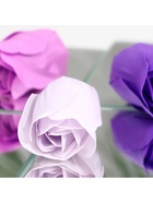 Мыльные розы, фиолетовые оттенки, набор 12 шт., в коробке - Фото 6